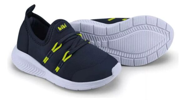 TENIS FLY BABY II TECIDO NAVAL CITRU